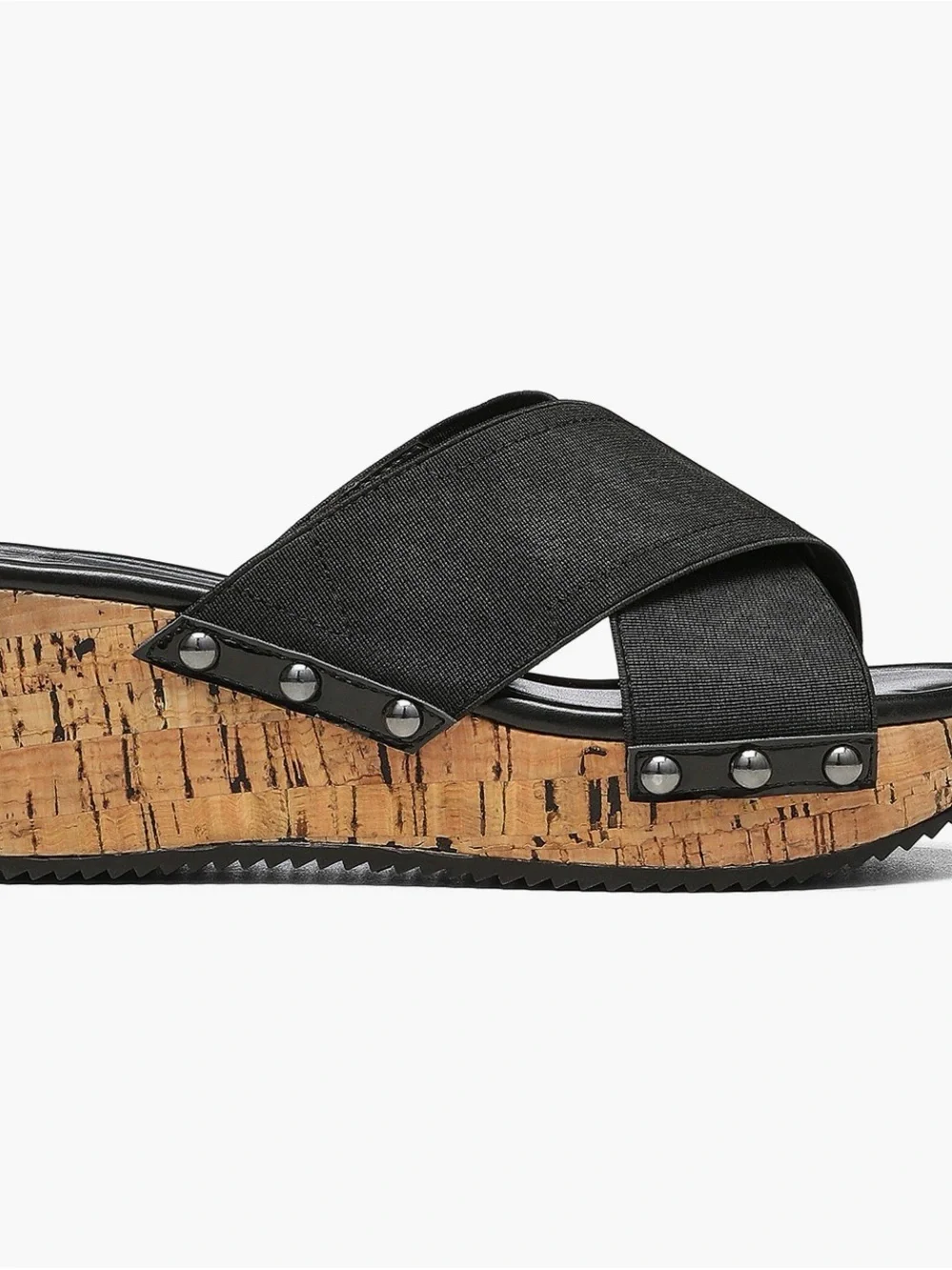 Donald J. Pliner Black Summera Cork Platform Sandal Slide NWT (no box) size 8